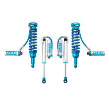 Load image into Gallery viewer, A set of blue King Shocks and springs, showcasing their off-road performance and advanced valving technology from the KING 2 - 3 inch Lift Kit for Lexus GX470 (03-09) by King Shocks, on a white background.