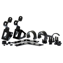 Load image into Gallery viewer, A set of black brackets and hardware for a vehicle&#39;s suspension system including shock absorbers, the Old Man Emu BP-51 BP Kit LC200 Front for Toyota Landcruiser 200 Series VM80010003.