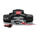 Warn Zeon 12-S Platinum Winch 95960 with high-speed motor, heat-treated ring gear, synthetic rope, and advanced wireless remote control