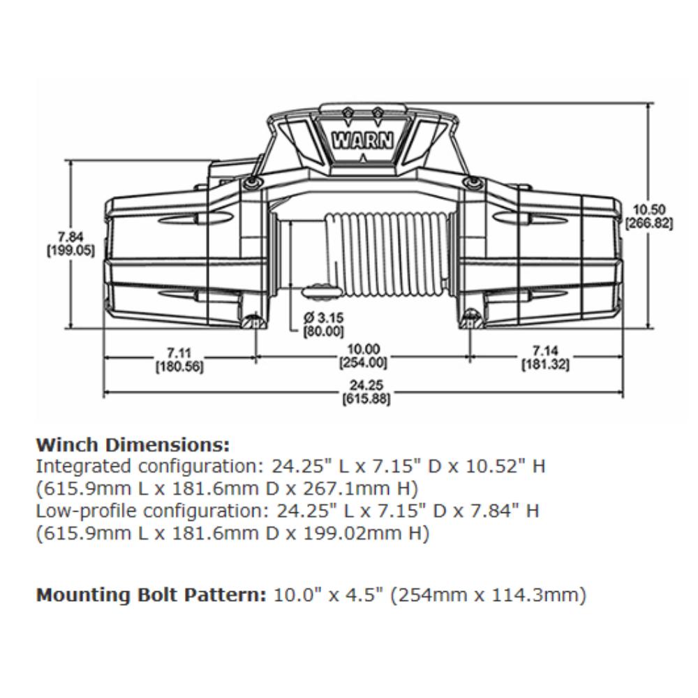 Warn Zeon 10 Platinum Series Winch 92810