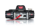 Warn VR EVO 10 Winch 103252 with series-wound motor, planetary gear train, waterproof design, and synthetic rope hook