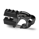 Factor 55 UltraHook Winch Shackle Aluminum in Black 00250-04 with integrated shackle pin and double locking safety clasp