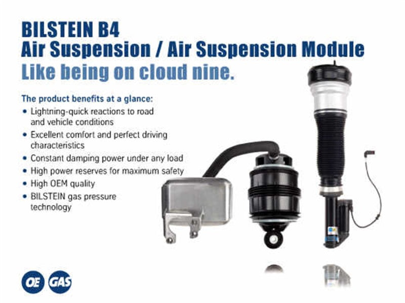 Bilstein B4 2004 Mercedes-Benz E320 4Matic Sedan Front Right Suspension Air Spring with gas pressure technology and damping control