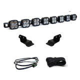 Baja Designs 2021+ Ford Bronco Roof Light Bar Kit 8 XL Linkable w/Upfitter with heavy-duty LED pods, brackets, wiring harness