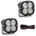 Baja Designs Jeep JL/JT Rubicon Steel Bumper LED Light Kit XL 80 with heavy-duty mounts and wiring harness for 4x4 lighting