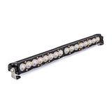 Baja Designs S8 Series Straight Wide Driving Pattern 20in LED Light Bar with black anodized aluminum housing for off-road lighting