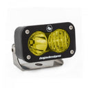 Baja Designs S2 Sport Driving Combo Pattern LED Work Light - Amber with durable black housing and stainless steel mounting bracket