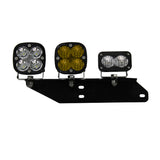 Baja Designs 17-18 F-150 Raptor Fog Light & Sportsmen Fog Pocket Kit - Amber with heavy-duty mounts and multi-LED light pods