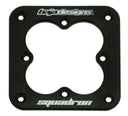 Baja Designs Squadron Pro Flush Mount Bezel in black anodized aluminum with logo for off-road LED light mounting reinforcement