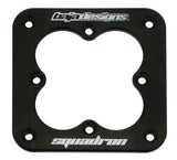 Baja Designs Squadron Pro Flush Mount Bezel in black anodized aluminum with logo for off-road LED light mounting reinforcement