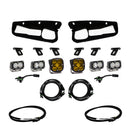Baja Designs 2021+ Ford Bronco Amber SAE Fog Pocket Kit w/Upfitter includes amber LED lights, mounts, and wiring harnesses