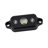 Baja Designs LED Rock Light - Clear with compact black aluminum housing and high-intensity clear LED for off-road illumination
