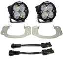 Baja Designs 17-18 Nissan Titan Pro Fog Pocket Kit with dual high-intensity LED fog lights, steel brackets, and wiring adapters