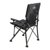 ARB Base Camp Chair 10500151 with heavy-duty steel frame, padded armrests, rear mesh storage pocket, and stable flexible feet