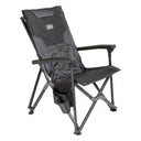 10500161 - ARB PINNACLE CAMP CHAIR folding heavy-duty black fabric camp chair with sturdy steel frame and cup holder