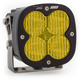 Baja Designs XL80 Wide Cornering LED Light Pods - Amber with black aluminum housing and adjustable stainless steel mounting bracket