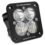 Baja Designs Squadron Pro Driving/Combo Pattern Flush Mount Black LED Light Pod - Clear with quad high-output LEDs and rugged housing