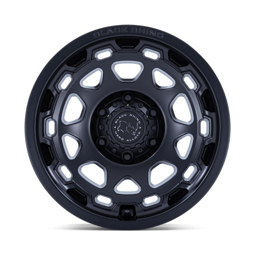 black rhino br026 congo - 17X8.5 0mm - matte black heavy-duty off-road wheel with reinforced multi-spoke design