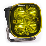 Baja Designs Squadron Sport Spot Pattern Black LED Light Pod - Amber with quad high-intensity LEDs and heavy-duty mount