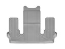 WeatherTech Rear FloorLiner for 08+ Toyota Sequoia - Grey heavy-duty molded floor mat with custom fit and retention system