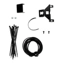 ARB Backup Camera Mount 5715010 with mounting bracket, cable ties, screws, and wire harness for vehicle installation