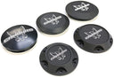Camburg Engineering 1.25 UCA Uniball Cap Kit (For Updated Arms Only) CAM-010058 by Mudify, black anodized aluminum caps with logo engraving.