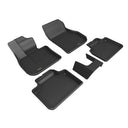 3D MAXpider 2024+ Mini Countryman (non-SE) Kagu 1st and 2nd Row Floormats - Black by Mudify, molded floor mats