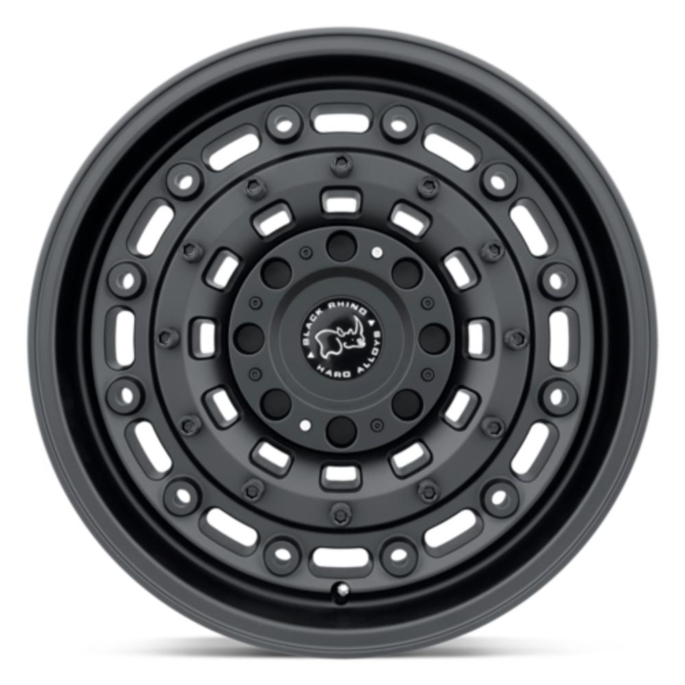 Black Rhino Arsenal - 16X8 -10mm - Matte Black cast aluminum 16-inch wheel with 6x139.7 bolt pattern for off-road 4x4 vehicles