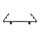 ARB Base Roof Rack Front Rail 1780040 with cast aluminum clamps and corner caps, black powder-coated steel frame