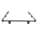 ARB Base Roof Rack Front Rail 1780050 heavy-duty black powder-coated steel with cast aluminum upright clamps and corner caps