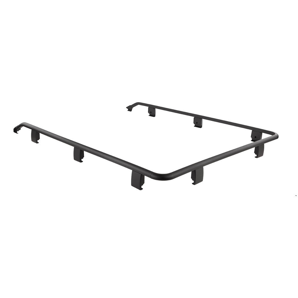 ARB Base Roof Rack Front Rail 1780050 heavy-duty black powder-coated steel with cast aluminum clamps and corner caps for rooftop tent mounting