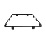 ARB BASE Rack Guard Rail 1780090 heavy-duty black steel frame with cast aluminum corner caps for off-road roof racks