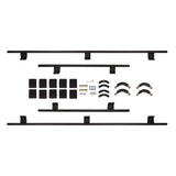 ARB BASE Rack Guard Rail 1780100 heavy-duty black steel rails with cast aluminum corner caps and mounting hardware kit