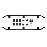 ARB BASE Rack Guard Rail 1780120 heavy-duty black steel rails with cast aluminum corner caps and mounting hardware kit