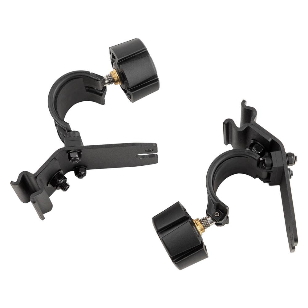 ARB Base Roof Rack Shovel Holder 1780270 with lockable flip-down clamps for 32-42mm handles heavy-duty mounting brackets