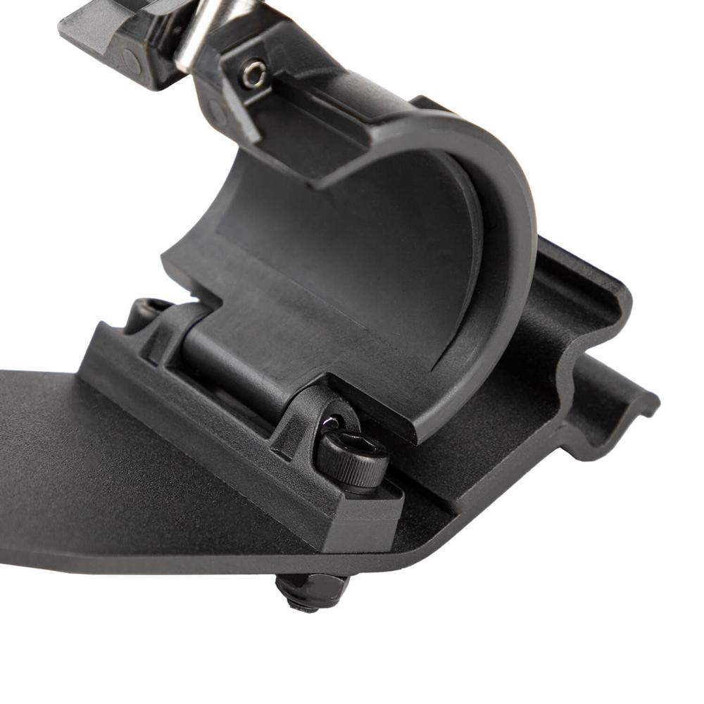 ARB Base Roof Rack Shovel Holder 1780270 with lockable flip-down clamp for 32-42mm handles and heavy-duty mounting bracket