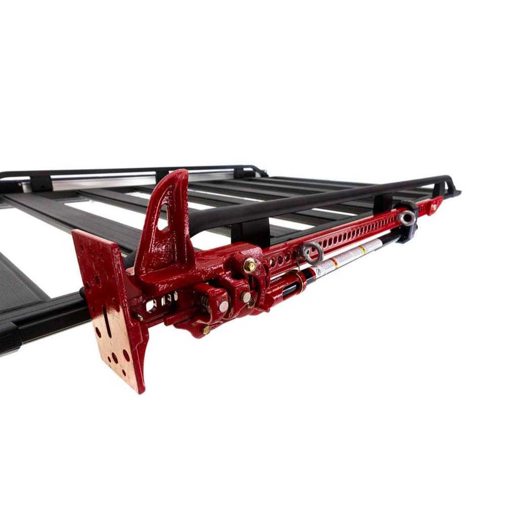 ARB Base Roof Rack Standard Farm Jack Holder 1780290 corrosion-resistant steel mount with forged eye nuts and rubber handle keeper