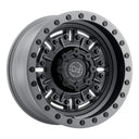 Black Rhino Abrams - 17X8.5 -18mm - Textured Matte Gunmetal