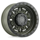 Black Rhino Abrams - 17X8.5 0mm - Olive Drab Green cast aluminum wheel for 4x4 trucks with 6X139 bolt pattern