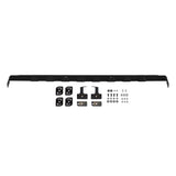 ARB BASE Rack Universal Deflector 17900090 with extruded aluminum, powder-coated steel brackets, and mounting hardware kit
