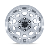 Black Rhino Br026 Congo - 17X8.5 0mm - Gloss Silver W/ Machined Face off-road wheel designed for 4x4 trucks and SUVs