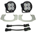 Baja Designs 17-18 Nissan Titan Sport Fog Pocket Kit with dual LED fog lights, steel brackets, and wiring adapters