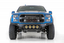 Load image into Gallery viewer, Addictive Desert Designs 17-20 Ford F-150 Raptor Bomber Front Bumper w/ 4 Rigid 360 6in Round Mounts