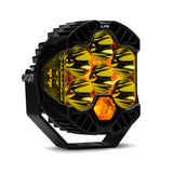 Baja Designs LP6 Pro Spot LED - Amber with black aluminum housing, six LED emitters, and precision optics for off-road use