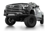 Addictive Desert Designs Black Label Front Bumper for Chevrolet Silverado 1500 (22-ON) with off-road LED light bar and skid plate