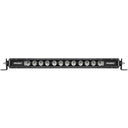Rigid Industries 20in Radiance Plus SR-Series Single Row LED Light Bar with heavy-duty housing and 8 RGB backlight options