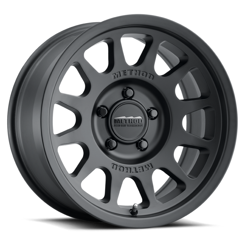 Method MR703 17x8.5 0mm Offset 5x150 110.5mm CB Matte Black Wheel by Method Wheels for off-road 4x4 trucks