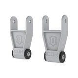 ICON 1" Lowering Shackle Kit 91001 for Ford F-150 (10-25) with forged aluminum body and polyurethane bushings by icon vehicle dynamics