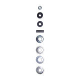 Bilstein B8 6100 Rear Shock Absorber 24-329248 for Toyota Tundra 22-ON (Non-Air) mounting hardware kit with metal washers and bushings