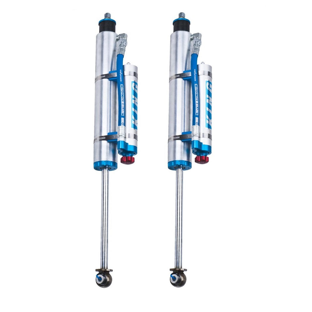 King Shocks Front 2.5 Piggy Hose Reservoir Shocks w/Adjuster (PAIR) for Jeep Wrangler JK 07-18